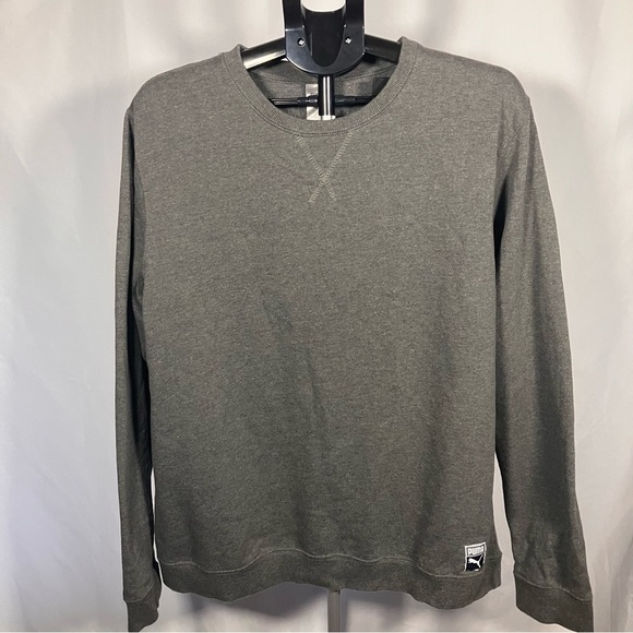 Puma Other - Puma long sleeve Pullover cowl neck heather gray men large, excellent condition